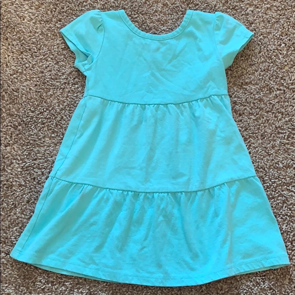 Cross back tiered dress